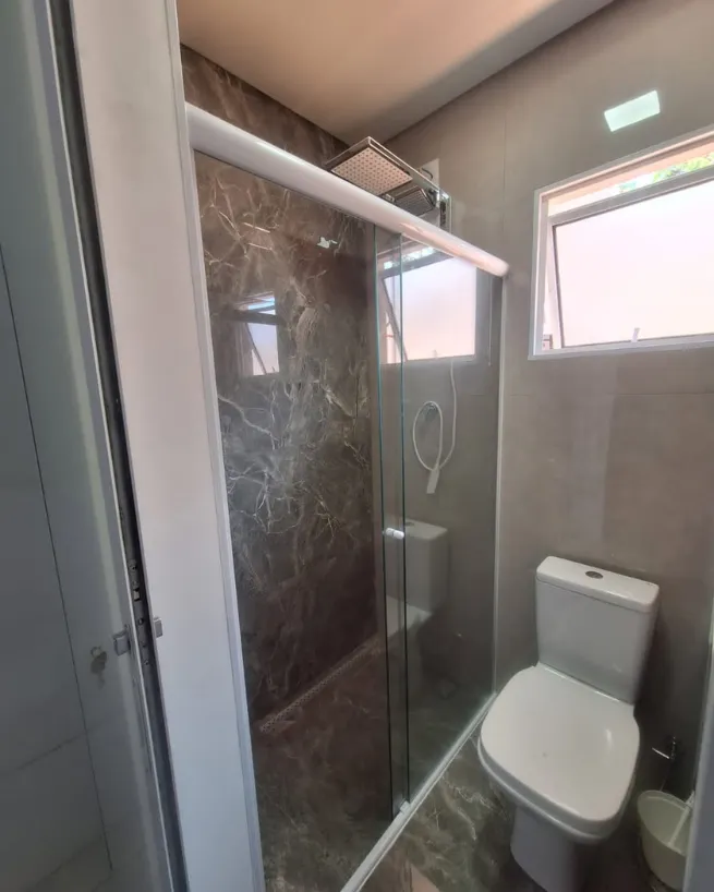 Box para Banheiro em Nova Odessa - banheiro com vidro transparente