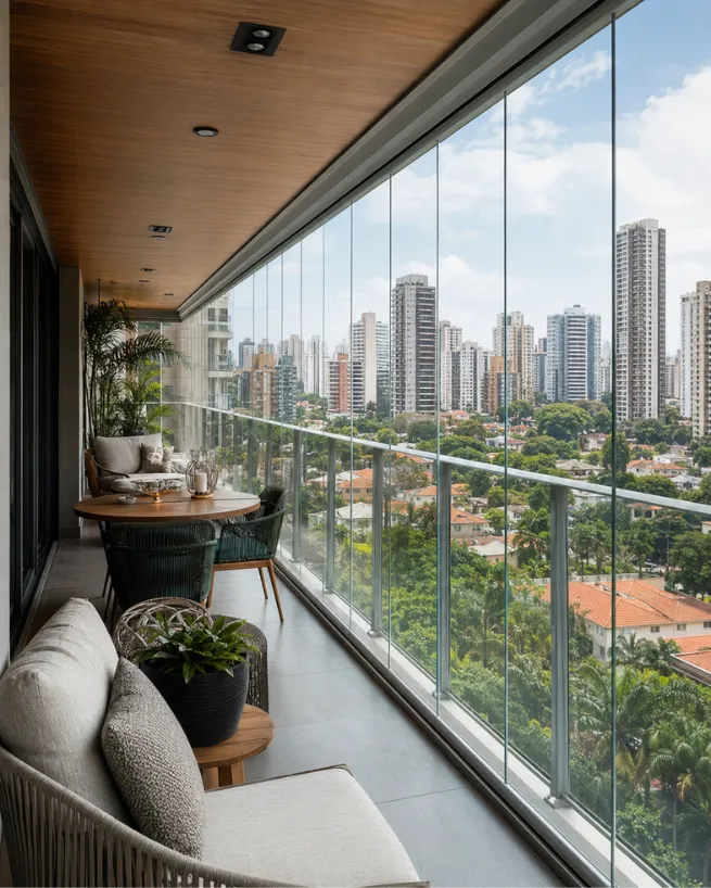 Cortina de Vidro em Nova Odessa - cortina de vidro para sacada