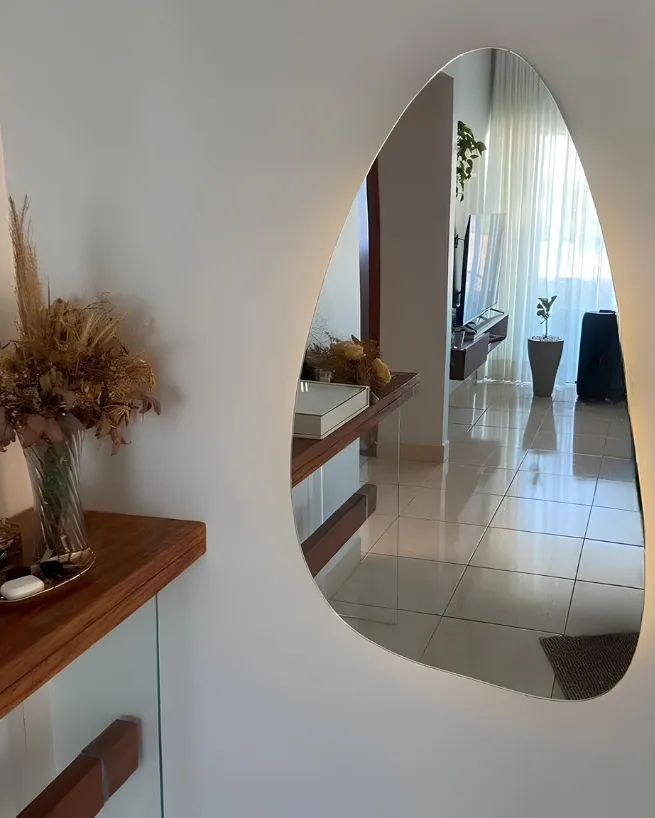 Espelhos em Tambaú - acabamento lapidado em espelho